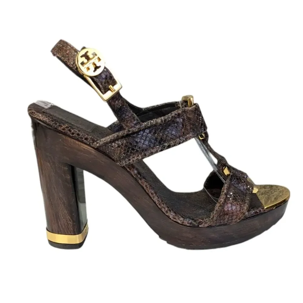 Tory Burch Karmen Sandals GUC $269 Size 8.5M   S3537